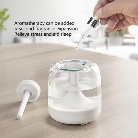 Portable Humidifier 650ML Air Humidifier With Colorful Night Lights USB Humidifier Essential Oil Hom
