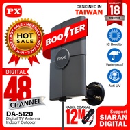 Antena TV Indoor Outdoor Digital Analog DVB T2 UHF+Booster PX DA-5120