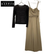 Vivienne Tam 25週年紀念款米色交叉連身裙，38碼（二手）