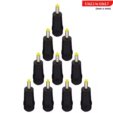 10PCS 100PCS DC Power Connector 5.5x2.1mm Female Jack to 4.0x1.7mm Male Adapter Barrel Connectors Fo
