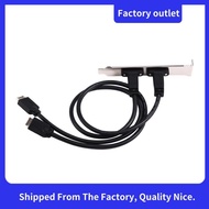 USB-C Type C Female Connector Extension Wire Cable 50cm USB 3.2 Front Panel Header Type-E TYPE-E Baf