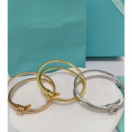 925s Silver/Rose gold/Gold Polished Knot Bangle