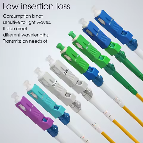 New Optical Fiber Connector SC Male-LC Female Fiber Adapter Single Mode / Multimode OM3 OM4 Adapter