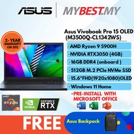 Asus Vivobook Pro 15 Oled M3500Q-CL1342WS Laptop (R9-5900HX/16GB RAM/512GB SSD/RTX3050 4GB/15.6” OLED/W11)