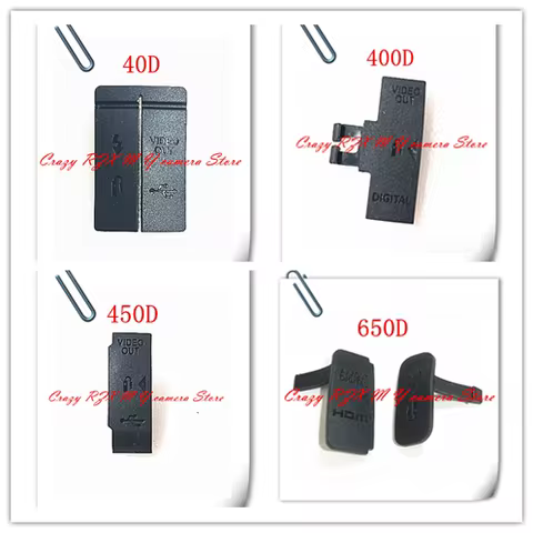 New Interface Cap USB / VIDEO OUT / Rubber Cover for canon 40D 400D 450D 650D