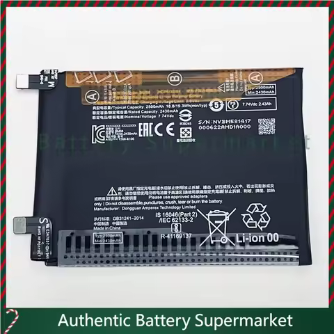 New For Xiaomi Mi 11T Pro, 2107113SG, 2107113SR, 2107113SI, 7.74V 5000mAh BM58 Battery