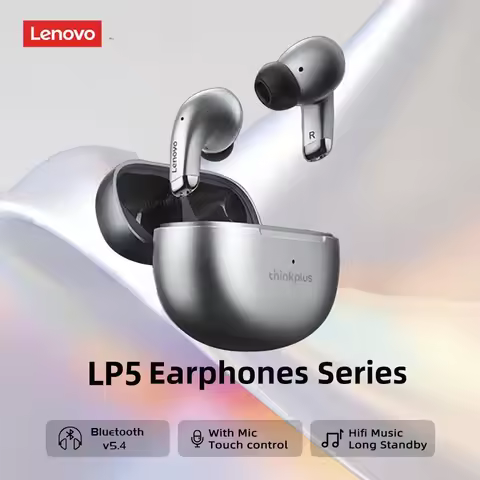 Lenovo LP5 TWS Bluetooth Earphone 9D Stereo HiFi Sports Waterproof Wireless Earbuds for iPhone 13 Xi