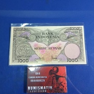 Uang Kertas Kuno Indonesia 1000 Rupiah Bunga Tahun 1959