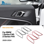 AIRSPEED Carbon Fiber For BMW 1-Series F40 F70 2-Series F44 Rear Air Outlet Decor Frame Sticker Car 