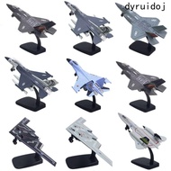 DYRUIDOJ Fighter Aircraft Toy, Diecast F16 F22 F35 Aviao Plane Model, Cake Topper Collection with Li