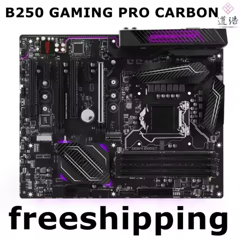 Used MSI B250 GAMING PRO CARBON Motherboard B250 LGA1150 ATX DDR4 Max 64GB Support Intel 6th 7th Gen
