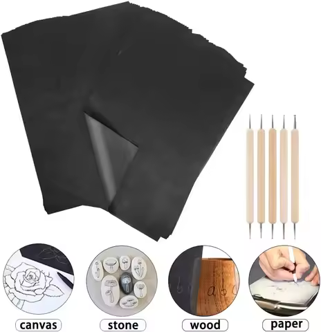 100 Sheets/Lot A4 Copy Carbon Paper Painting Tracing Paper Graphite Painting Reusable Office Accesso
