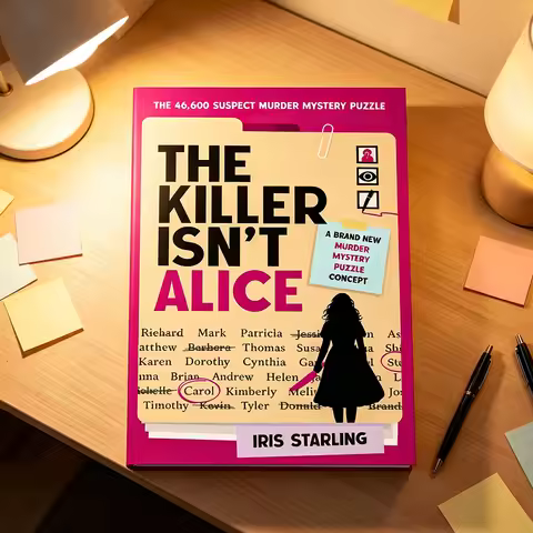 The Killer Isn't Alice The 46,600 Suspect Murder Mystery Puzzle Murder Mystery Puzzle Book Interacti