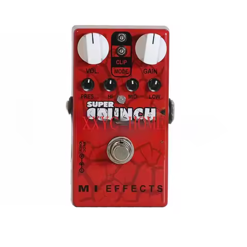 2023 New MI Audio Super Crunch Box V2 British Distortion Guitar Single Block Effect, GAIN, TONE, VOL