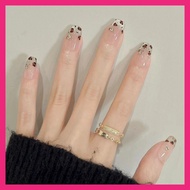 Thai Shop False Nails DD292 Fashion French Style Flash Drill