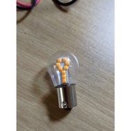 4 yellow 12v 1156 BA15S car turn signal led lights