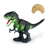 Boy Remote Control Dinosaur Toy Walk Sound Simulation RC Model Light Spray Education Game Children T