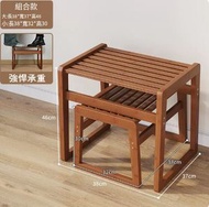 全城熱賣 - 楠竹實木傢俱 換鞋凳 洗頭椅 戶外椅【38x37x46cm】【38x32x30cm】組合款#H099028756