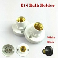 E14 Bulb Receptacle Ceiling Receptacle Light Bulb Socket Base Round Holder Adapter Plug Bulb V1