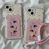 Lanyard Card Holder Scratch Resistant Dog Anti-Slip Soft Case hp Oppo C75 C75x Note 60 60x Reno 13F 