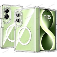 Transparent Magnetic Case for Samsung Galaxy Z Fold 8 Ultra Fold8 8Ultra Fold 8 Wide 5G Mac Safe Cle