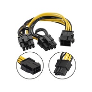 6 PIN TO 8 PIN Y CABLE POWER SUPPLY CABLE GRAPHIC CARD CABLE CONVERTER HIGH QUALITY GOOD QUALITY