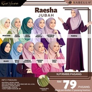 OFFER[Ready Stock] Sabella Raesha Jubah Plain Ironless Bf Friendly x ZH