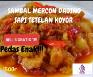 150 gr Sambal daging sapi tetelan koyor