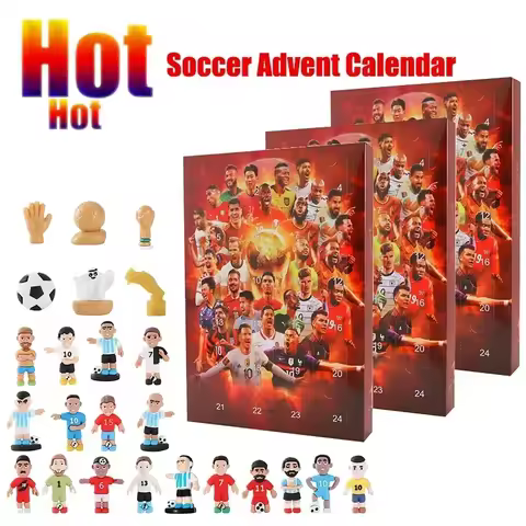 1/2/3PCS Soccer Advent Calendar 2024 Sports Christmas Advent Calendar Xmas Countdown Calendar Surpri