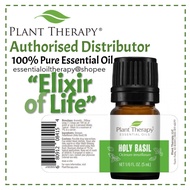 Holy Basil Essential Oil - Plant Therapy 100% Pure Essential Oil - Energizing, Stimulating, Respirat