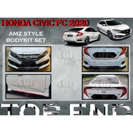 HONDA CIVIC FC 2020 AMZ BODYKIT FOR CIVIC FC FRONT SKIRT SIDE SKIRT REAR SKIRT SPOILER MATERIAL PU B