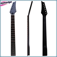 24 Fret Canada Maple Electric Guitar Neck 6 String Black Headstock with Red Position Marks