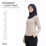 888.co AirTudung - Instant Hijab Sport Hijab Tudung Sukan Grey