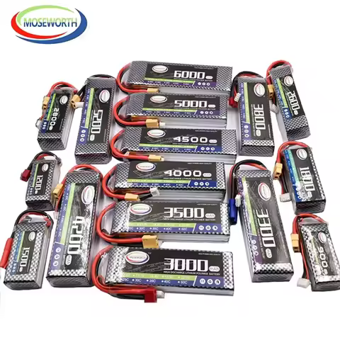 2S 3S 4S 5S 6S Lipo Battery 60C 7.4V 11.1V 14.8V 22.2V 1300mah 1500mah 3300mah 4200mah 5200mah 6000m