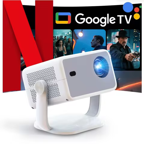 LynCast 4K L018 Projector 800ANSI Native 1080P Auto Focus & Keystone 360° Rotate Android 11 BT5.2 WI