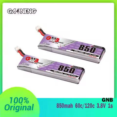 GAONENG GNB 1S 850mAh 3.8V 60C/120C HV Light Weight Long Fly Times Lipo Battery with PH2.0 Plug For 