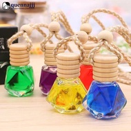 QUENNA 7ml Car Hanging Bottles Perfume Aromatherapy Refillable Air Freshener Diffuser Oil Fragrance 