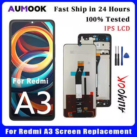 6.71" For Redmi A3 LCD Display Touch Screen Digitizer Assembly 23129RN51X 23129RN51H For Redmi A3 LC