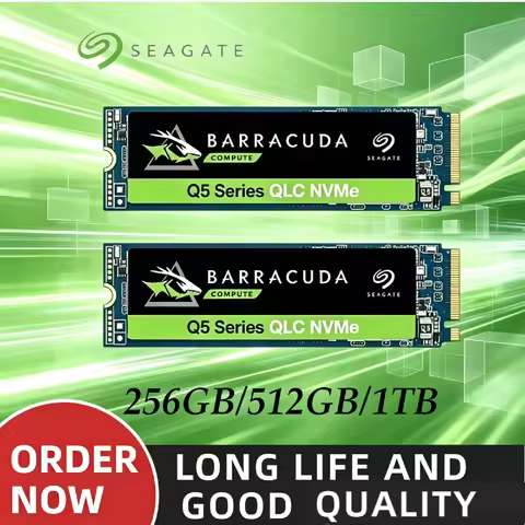 For Seagate BarraCuda Q5 M.2 2280 SATA SSD Max 2400 MB/s Fast Hard Disk 512GB 1TB 2TB Replacement Dr
