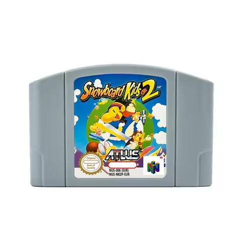 Snowboard Kids 2 64 Bit for N64 Game Cartridge USA EUR Version NTSC PAL Format For N64 Video Game Co