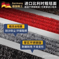 Embedded LOGO Aluminum Alloy Anti-dust Carpet Shopping Mall Silent Straight Hotel Foot Mat Floor Mat