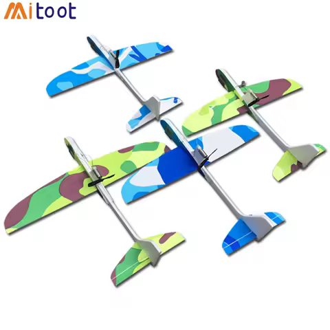 DIY Kids Toys Capacitance Hand Throw Flying Glider Planes Foam Aeroplane Model Party Bag Fillers Fly
