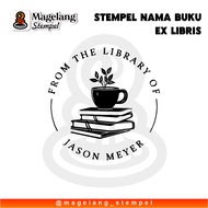 AESTHETIC BOOK NAME STAMP EX LIBRIS STAMP/ CUSTOM NAME STAMP/ FLASH STAMP/