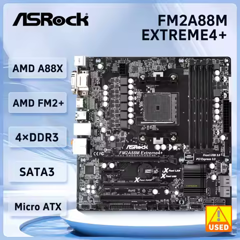 ASROCK FM2A88M extreme4+ Motherboards Socket FM2 FM2+ AMD A88X A88 DDR3 64GB PCI-E 3.0 SATA III USB3