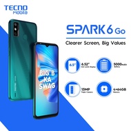 ∋▽Tecno Spark6 Go cellphone 2021 mobile phones Cheap 6G+128GB smartphone 3800mAh Android Phone