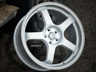 New Car Sport Rim Flow Forming 8.75KG ADVAN RACING GT Wheels 18x8J 5x100 ET40 White - READY STOCK