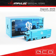 [PR3-0RD3R] GCD Model 1/64 LB Trucks Mitsubishi Fuso Super Great, Baby Blue (CTE) GCD64-KS-073-576