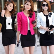 Women s Jacket Suit Blazer Long Sleeve Short Coat Outerwear