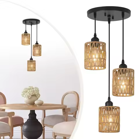 Rural retro Bohemian E27 pendant lamp restaurant bar counter kitchen bedroom hallway living room lig