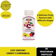 21ST CENTURY CHEWY C VITAMIN C PASTILLES (90 VEGETARIAN PASTILLES)